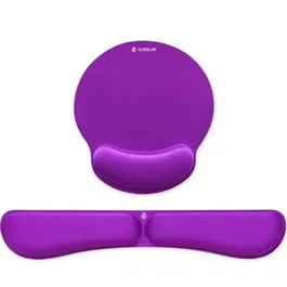 Subblim Ergo Memoryflex Pack Reposamuñecas y Alfombrilla Ergonómica Púrpura